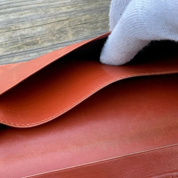 Louis Vuitton Epi Leather Porte Yen Cartes Credit Bifold Long Wallet Made Spain - Picture 8 of 12